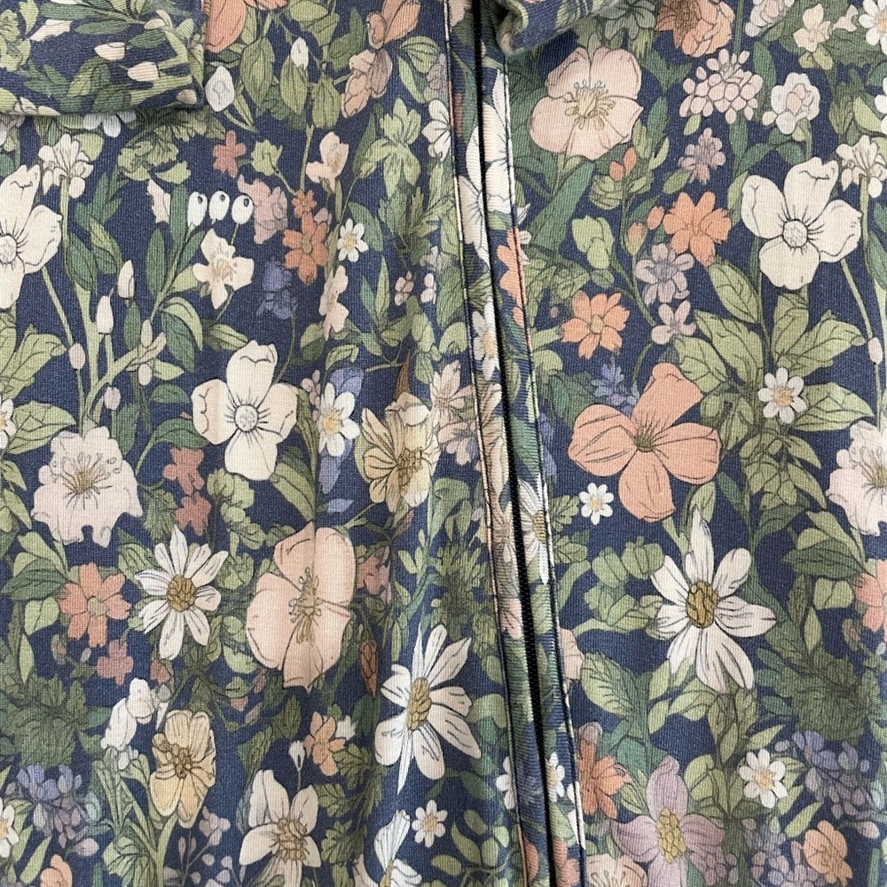 Posh Peanut Floral Convertible One Piece Pajama - Picture 3 of 4